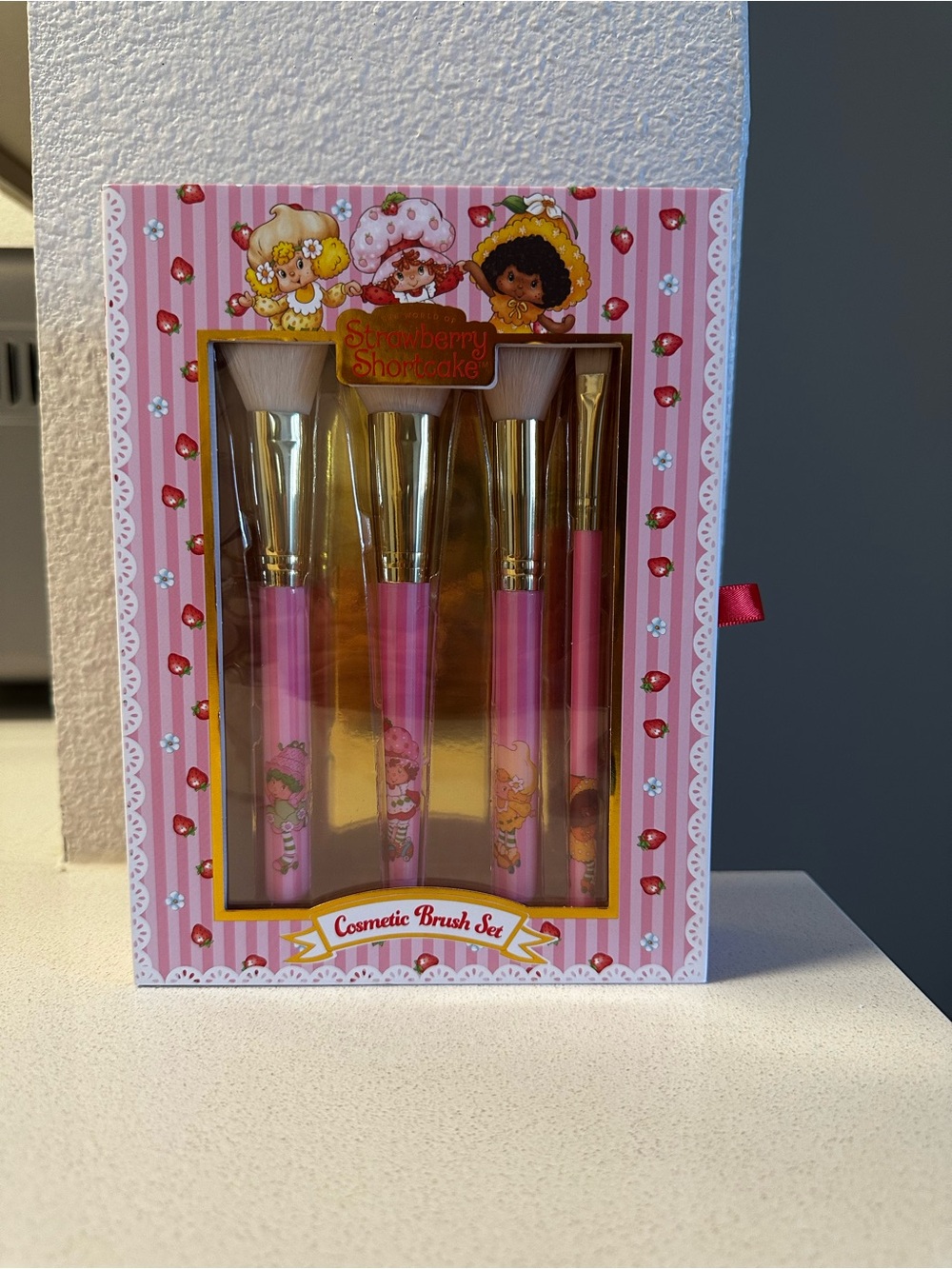 Strawberry Shortcake Pink Cosmetic Brush Set - 5pc
